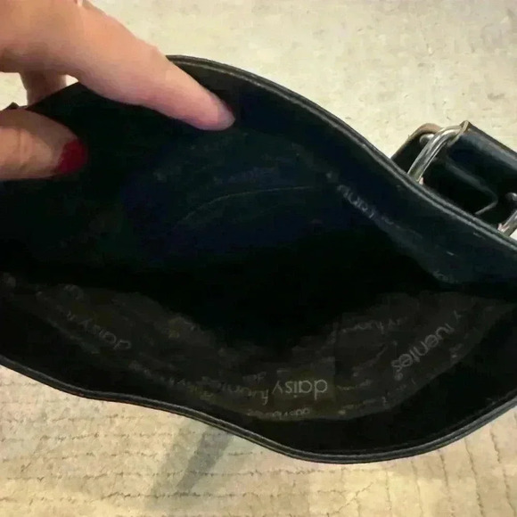 Daisy Fuentes Black Fold-over Clutch - Picture 5 of 7